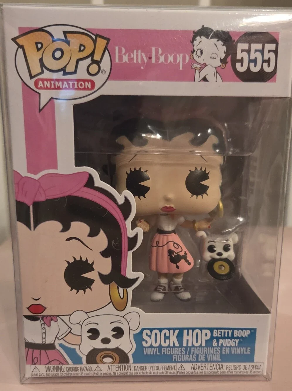 ♡ funko pop! vinyl: betty boop - sock hop betty boop and pudgy #555 ♡